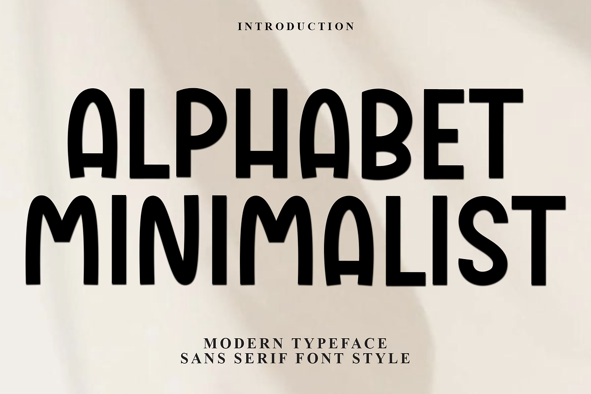 Alphabet Minimalist, a Serif Font by FreshTypeINK (Photo 1 of 8)