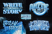 Frozen Ice Winter Text Effect, a Layer Style Add-On by Matsero (Thumbnail 3 of 4)