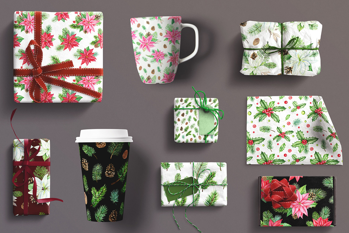 Forest Christmas set, an Illustration by svetodesign (Photo 12 of 12)