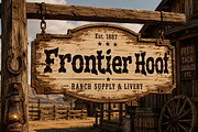Frontier Hoof, a Blackletter Font by Wow Magic (Thumbnail 1 of 4)