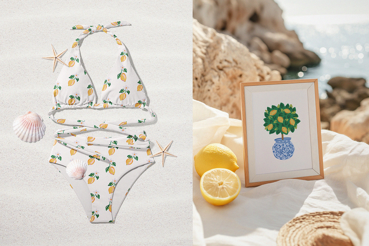 Bella Estate - Summer Hand Drawn Set, an Object Graphic by Leila Divine (Photo 7 of 19)