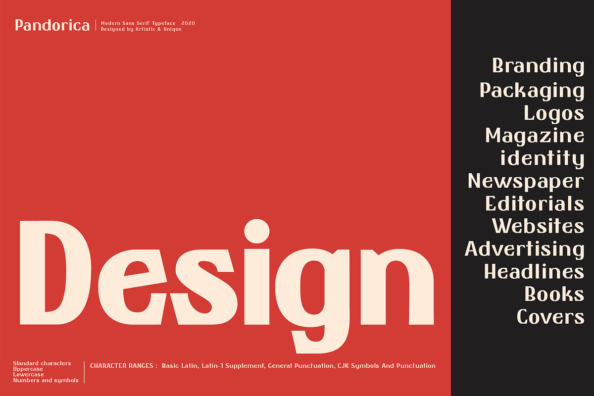 Pandorica-Sans serif font family, a Sans Serif Font by Artistic & Unique (Photo 5 of 11)