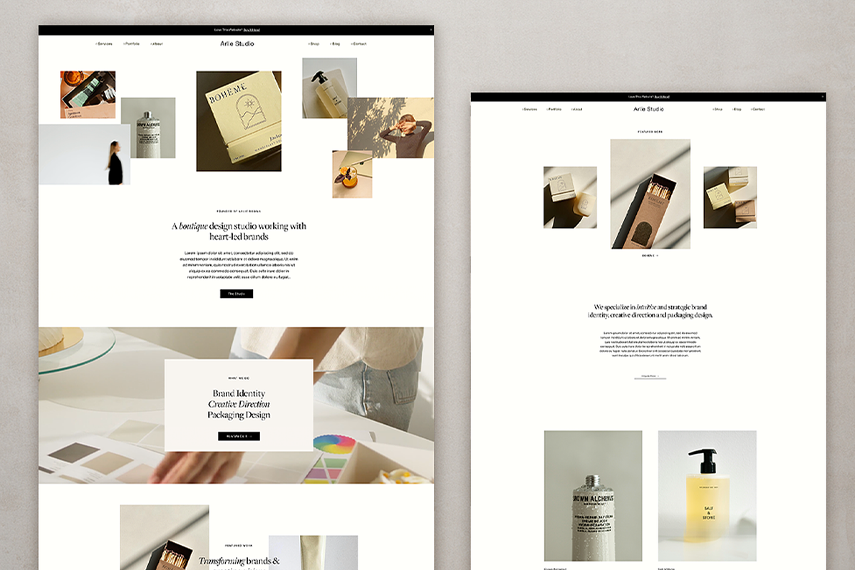 Arlie: Squarespace 7.1 Template, a Squarespace Template by The Styled Square (Photo 3 of 9)