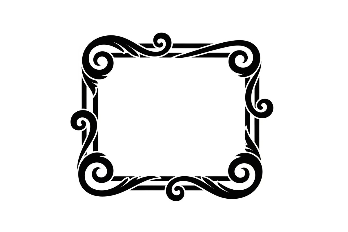 Vintage Scroll Corner Frame Bundle, an Illustration by Gfx_Store (Photo 6 of 48)
