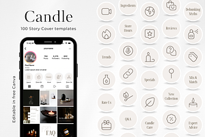 100 Candle Instagram Story Highlight