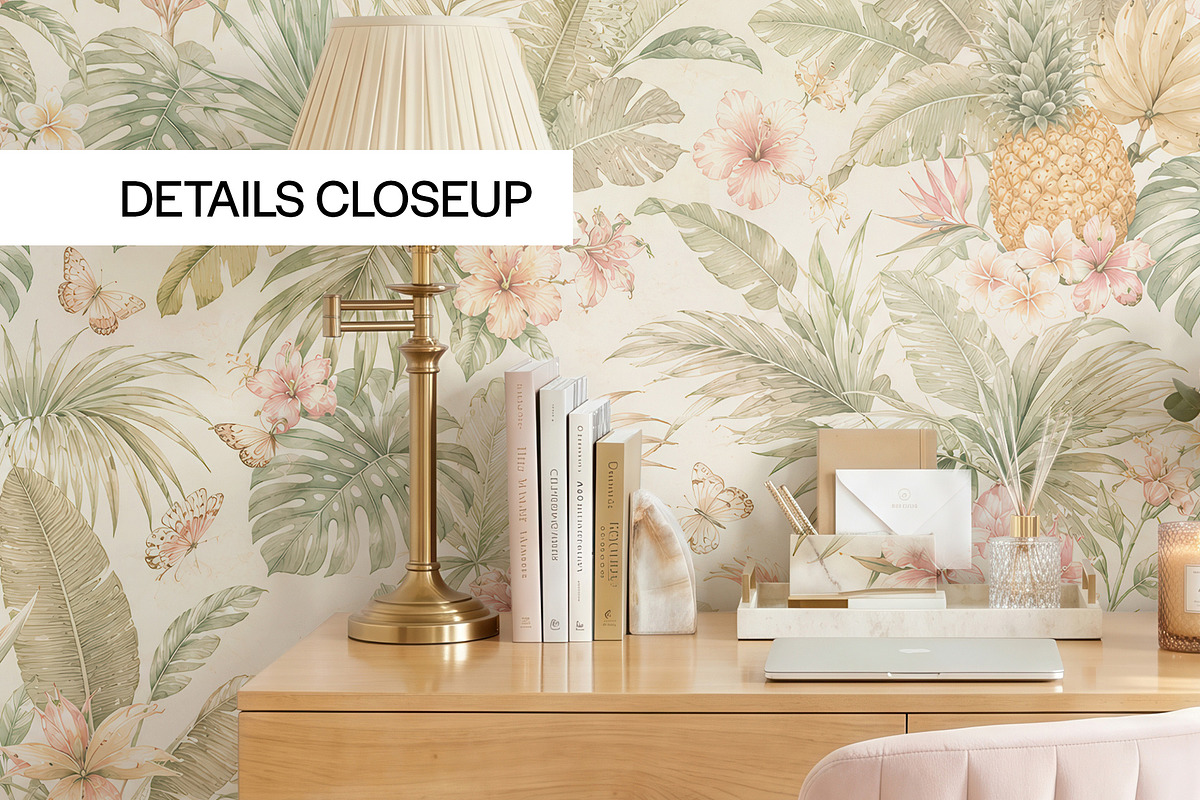 Home Office Wallpaper Mockup PSD, a Household Mockup by 1001 mockups (Photo 3 of 13)