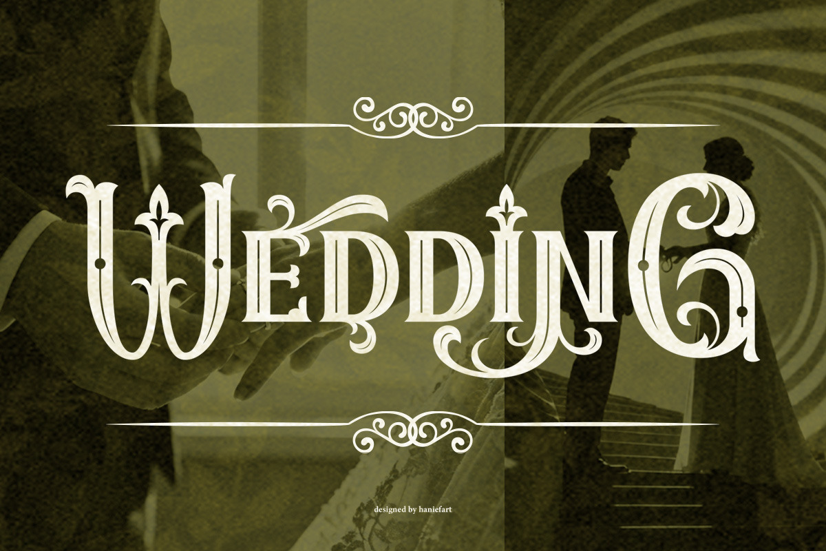 Decoraties - Modern Decorative Font, a Blackletter Font by haniefart (Photo 4 of 11)