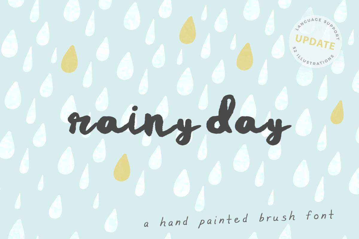Rainy Day Brush Script Font
