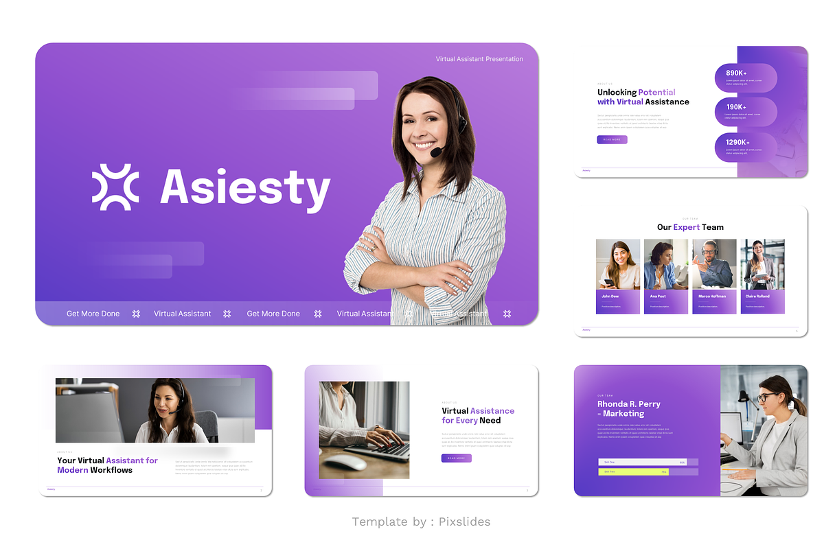 Virtual Assistant Keynote, a Presentation Template by Pixslides (Photo 2 of 4)