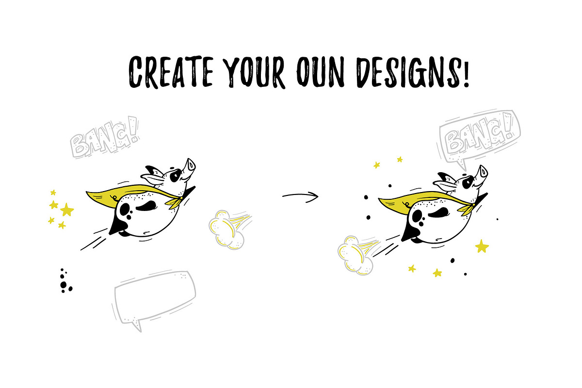 Be a hero! - illustrations clipart, an Animal Illustration by Funnystore (Photo 10 of 15)