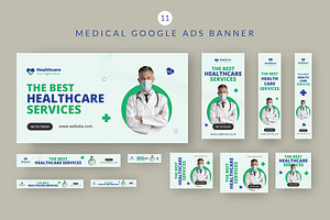 Medical Health Google Ads Banner, a Templates & Theme by Pixelpick