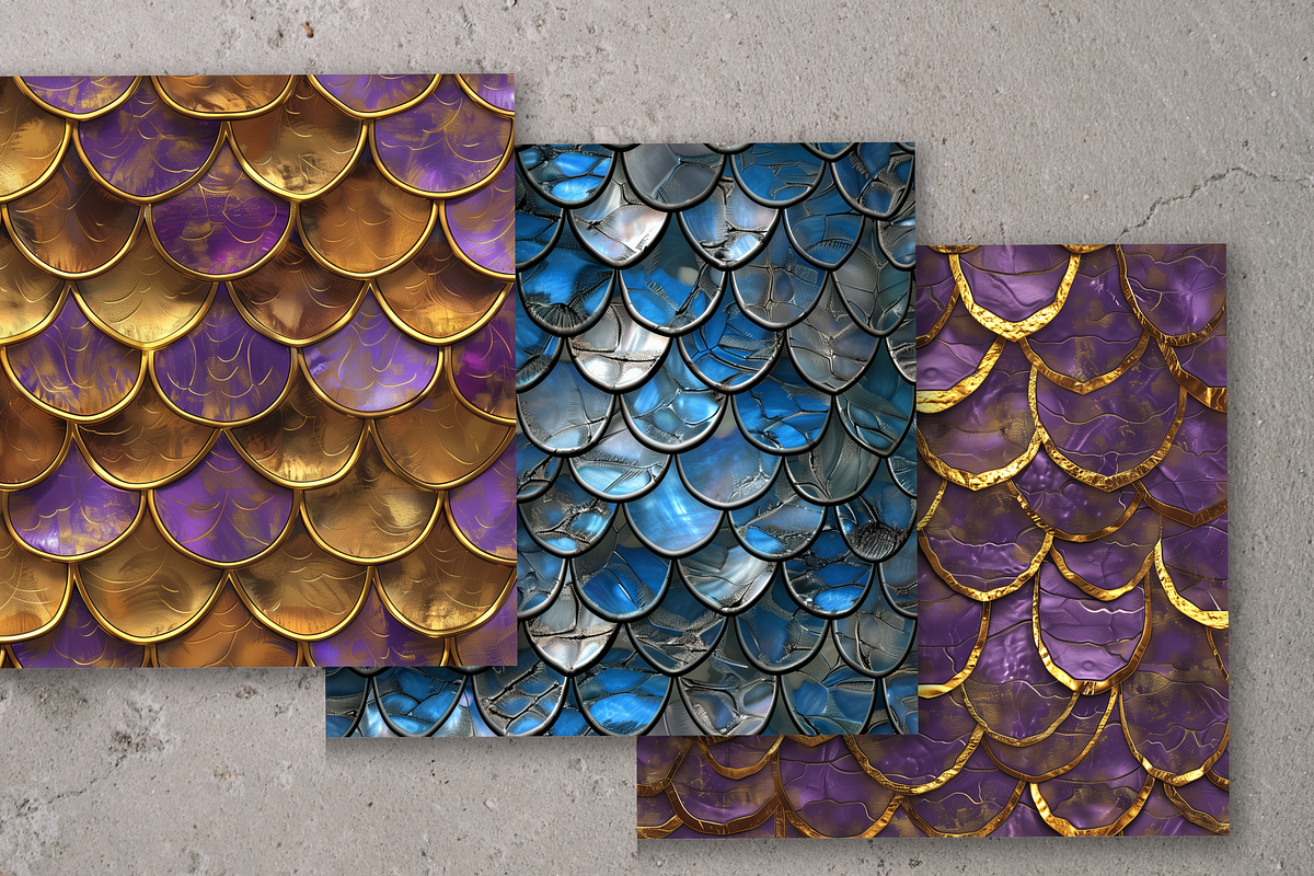 Fantasy Dragon Scales Seamless Digit, a Texture Graphic by ninakosh (Photo 5 of 6)