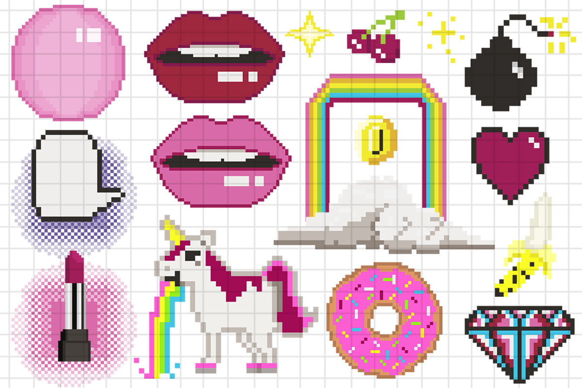 Sweet Pixel Art Clipart Collection, an Education Illustration by Dapper Dudell (Photo 2 of 3)