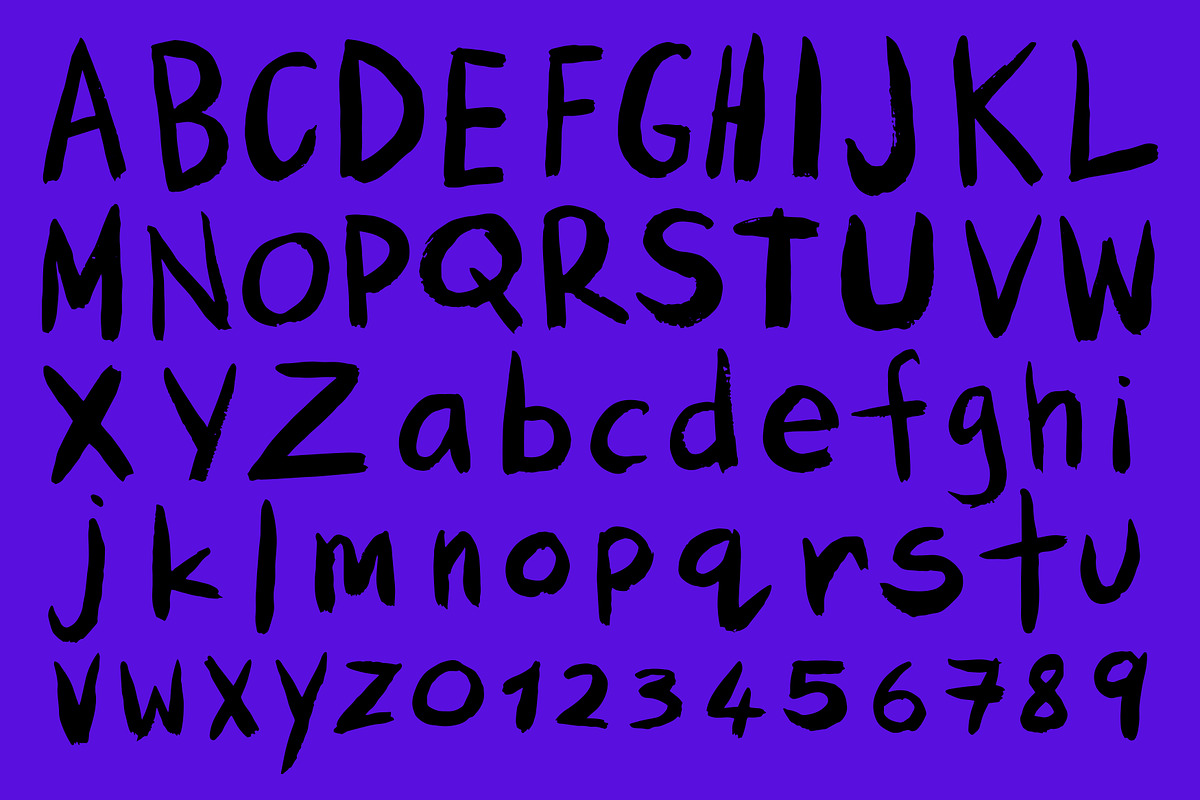 EVERYTHING IS FINE - Brush Font preview 4