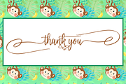 monkey, a Script Font by NJ Studio (Thumbnail 10 of 10)