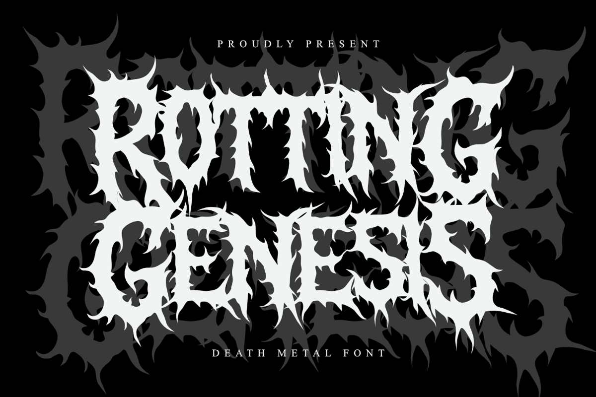 Rotting Genesis | Brutal Death Metal, a Symbol Font by Masyafi Studio (Photo 1 of 9)