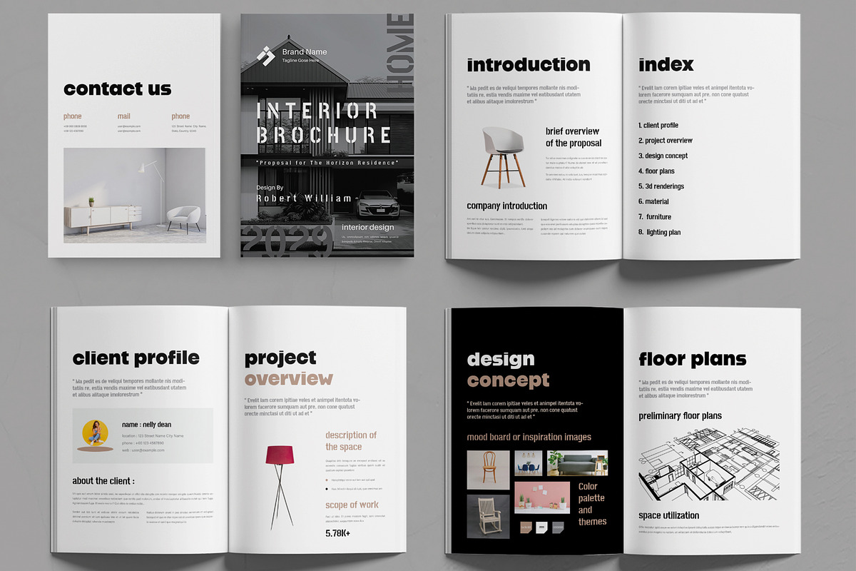 Interior Brochure Template Design, a Brochure Template by MightyDesign (Photo 2 of 5)