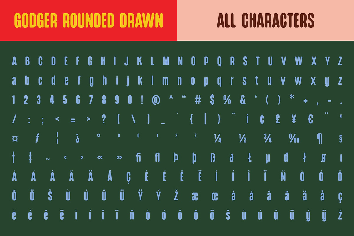 Godger Rounded Drawn, a Sans Serif Font by Craft Supply Co. (Photo 8 of 8)