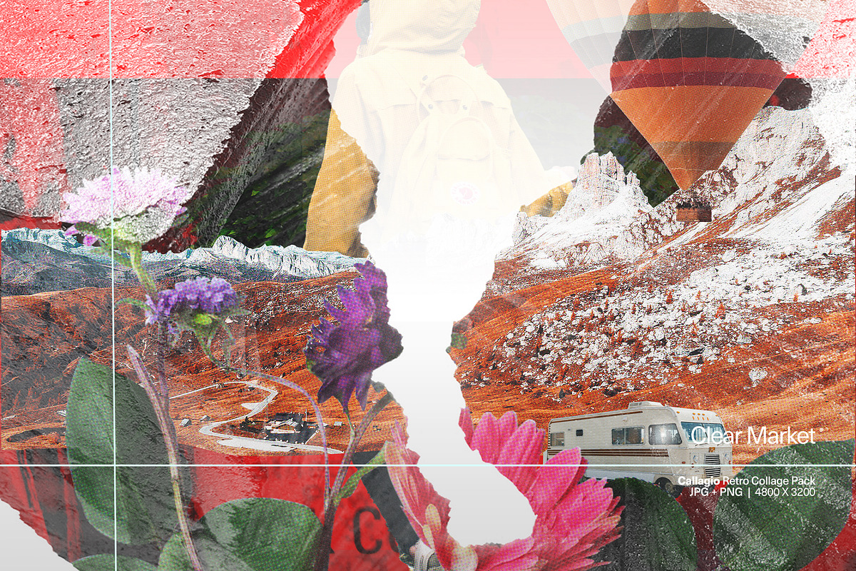 Collagio - Retro Collage Pack, a Texture Graphic by Overland® (Photo 7 of 16)