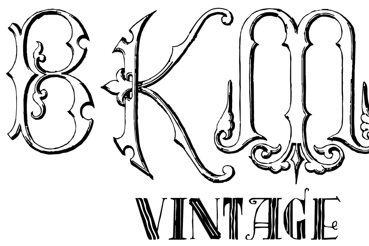 Victorian Alphabets PACK 19 FONTS !!, a Blackletter Font by Intellecta Design (Photo 10 of 48)