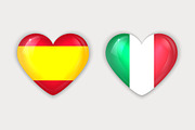 Glass Heart Flag Icons Set, an Icon by Alex Serada (Thumbnail 4 of 5)