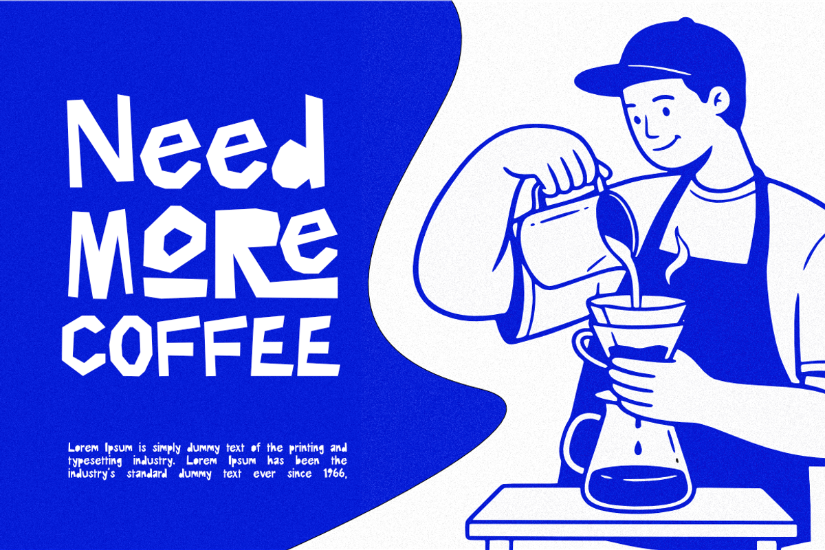 Salah Arah-Experimental Display Font, a Sans Serif Font by YossyOneStd (Photo 3 of 5)