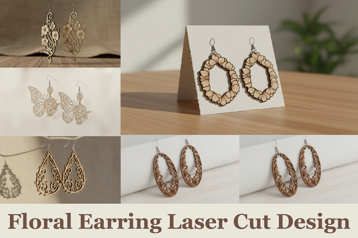 Floral Chic Earring Bundle, a Graphic by musafir_fashion (Photo 1 of 11)