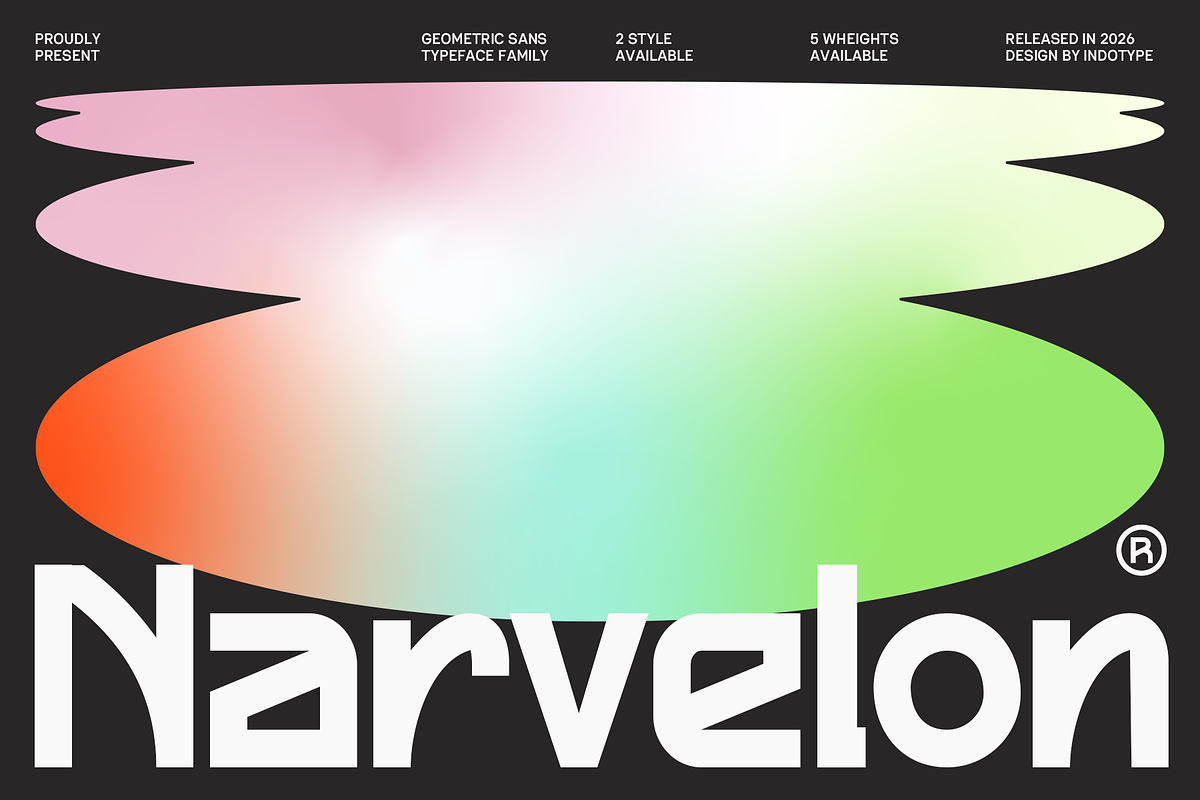 Narvelon - Geometric Sans Family, a Sans Serif Font by Indotype Foundry (Photo 1 of 10)