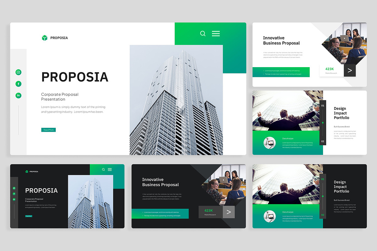 Corporate Bundle-PowerPoint Version, a Presentation Template by New Coral Design (Photo 6 of 23)
