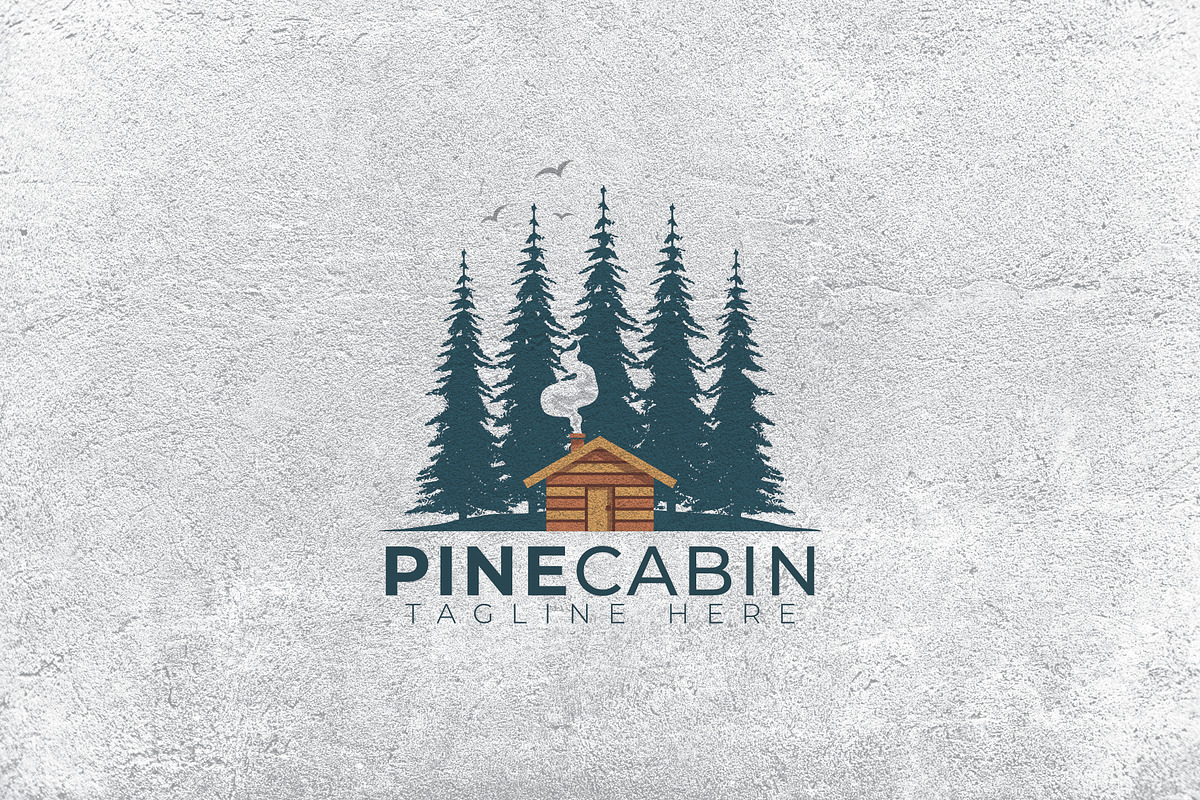 Pine Cabin Logo template, a Templates & Theme by Maximum Designstudio (Photo 1 of 2)