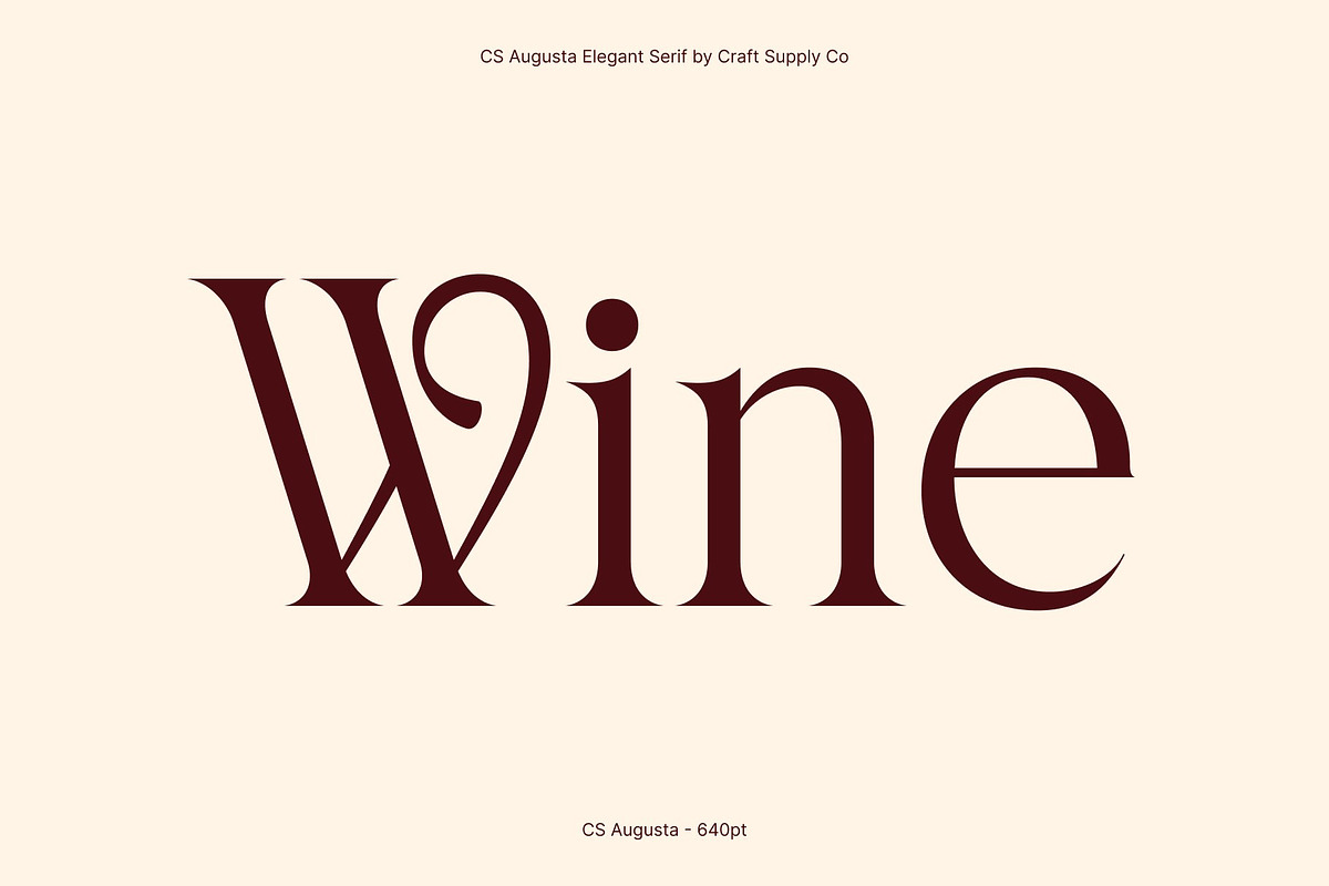 CS Augusta – Elegant Serif Font, a Serif Font by Craft Supply Co. (Photo 2 of 8)