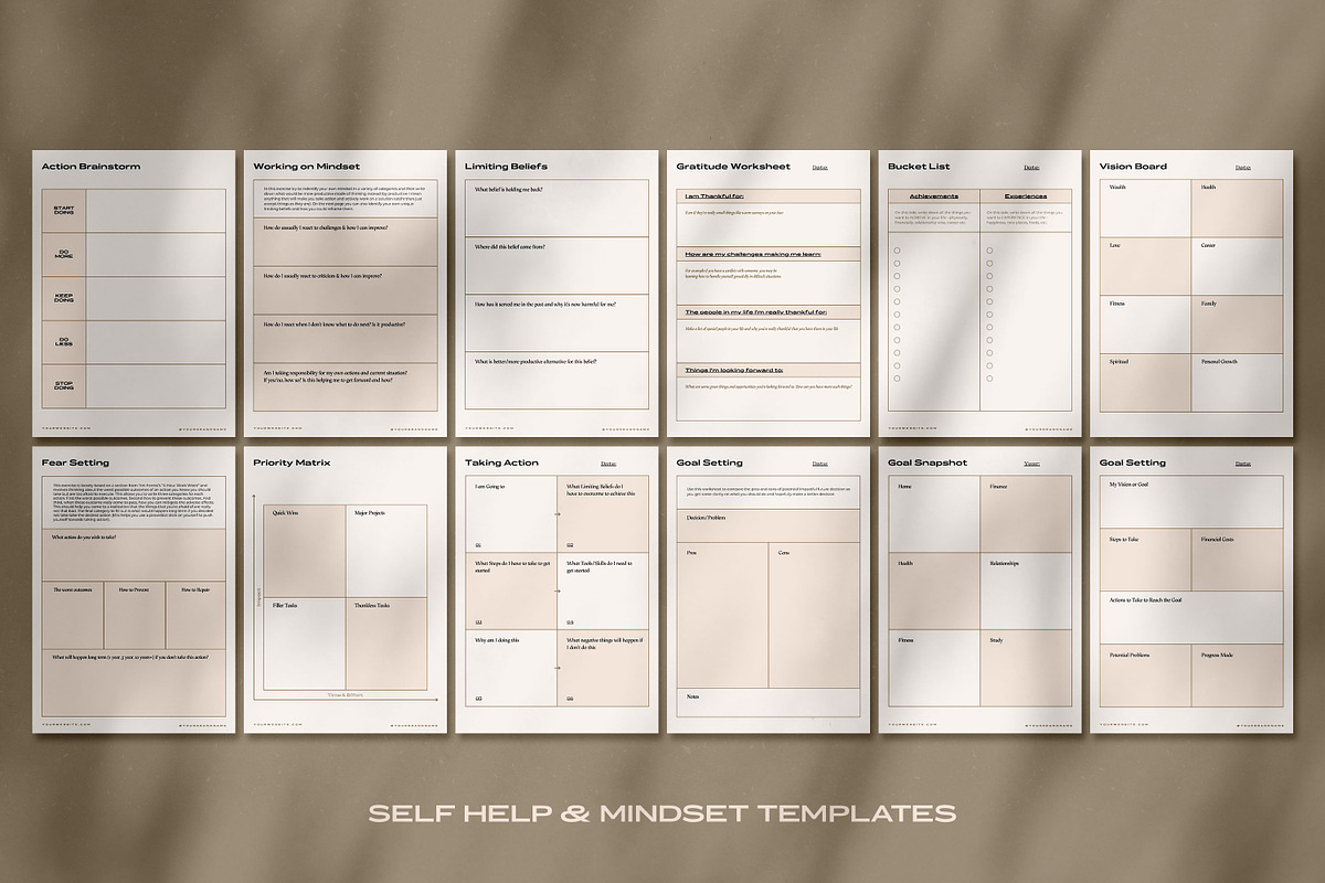 Aesthetic Planner Bundle + More, a Templates & Theme by AndrewPixel (Photo 9 of 12)
