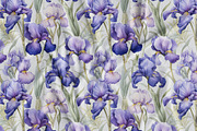 Floral Seamless Patterns + Cliparts, a Pattern Graphic by Olya Creative (Thumbnail 19 of 20)