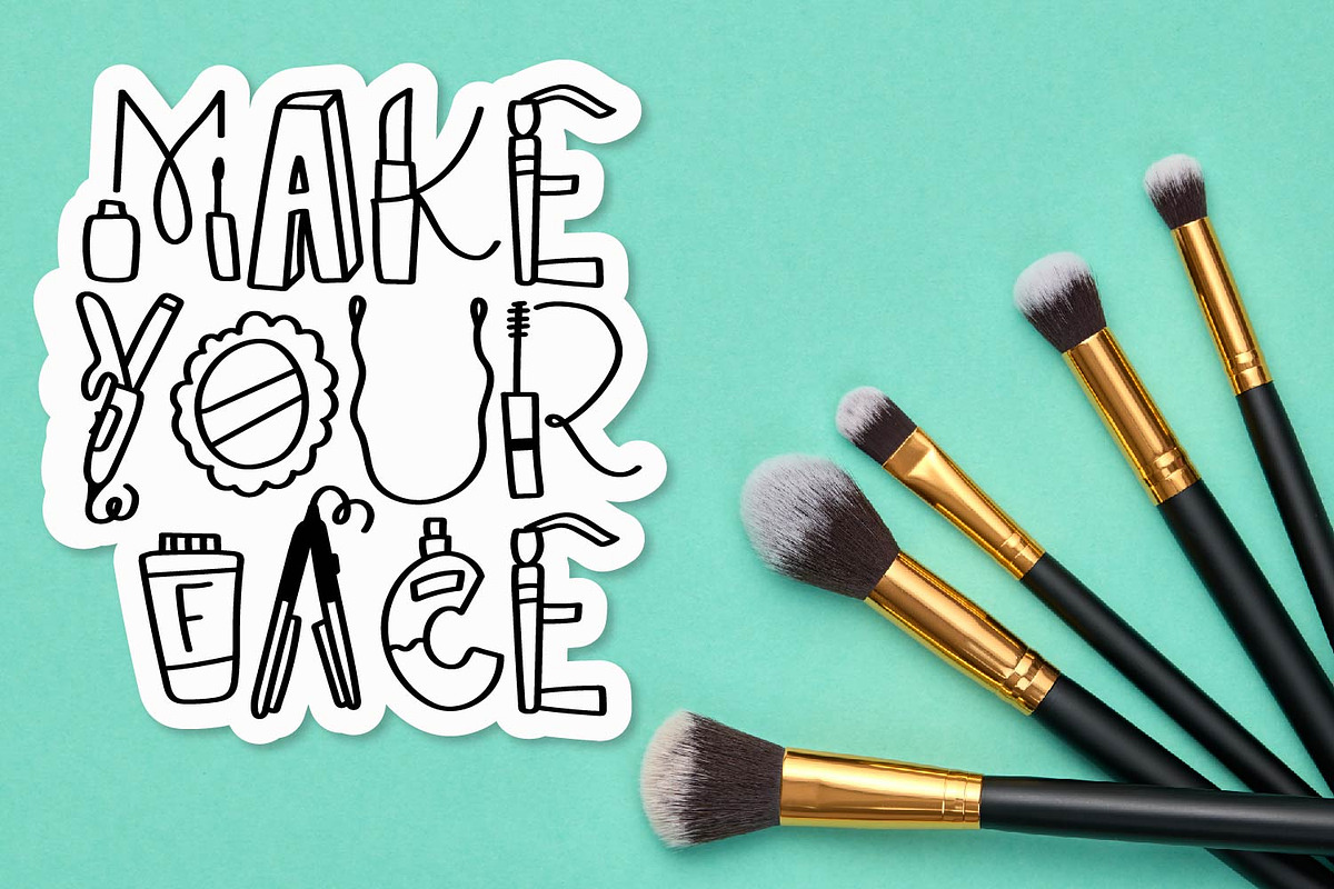 Makeup - A Stylist Font preview 5