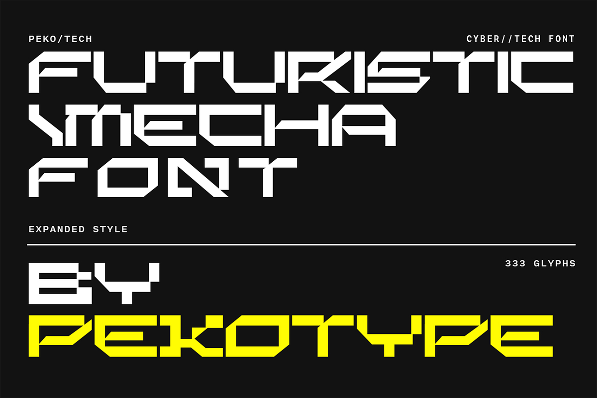 Xeonic - Futuristic Display Font, a Sans Serif Font by Pekotype (Photo 4 of 12)