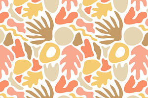 Abstract Shapes Seamless Patterns