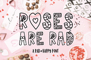 Roses Are Rad Font, a Font by Rad And Happy (Thumbnail 1 of 3)