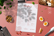 Valentine's Food Menu, a Print Template by The Savory Directors (Thumbnail 1 of 3)