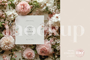 Floral Square Card Mockup, a Product Mockup by MoMockups (Thumbnail 1 of 5)