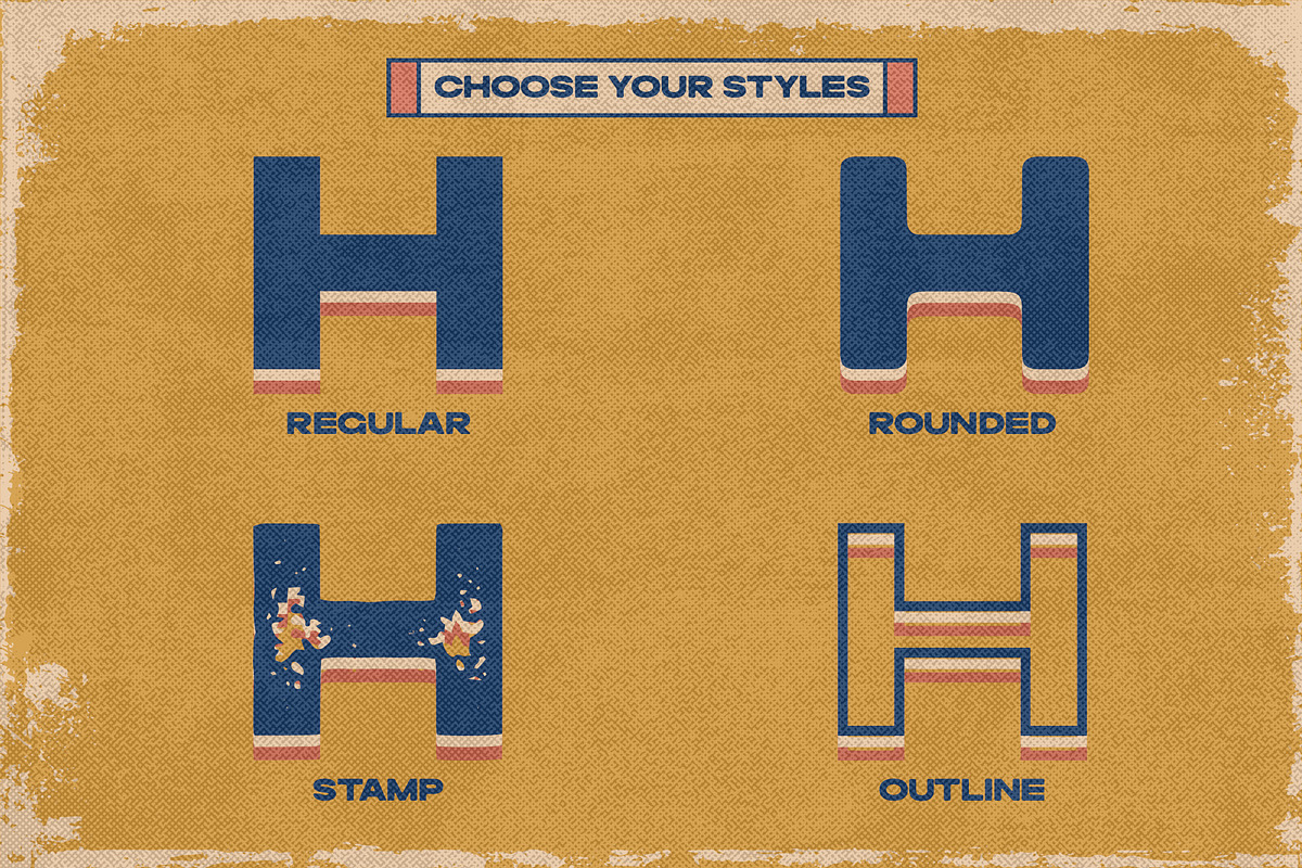 Suntage - Retro Display Sans, a Sans Serif Font by Almarkhatype (Photo 7 of 14)