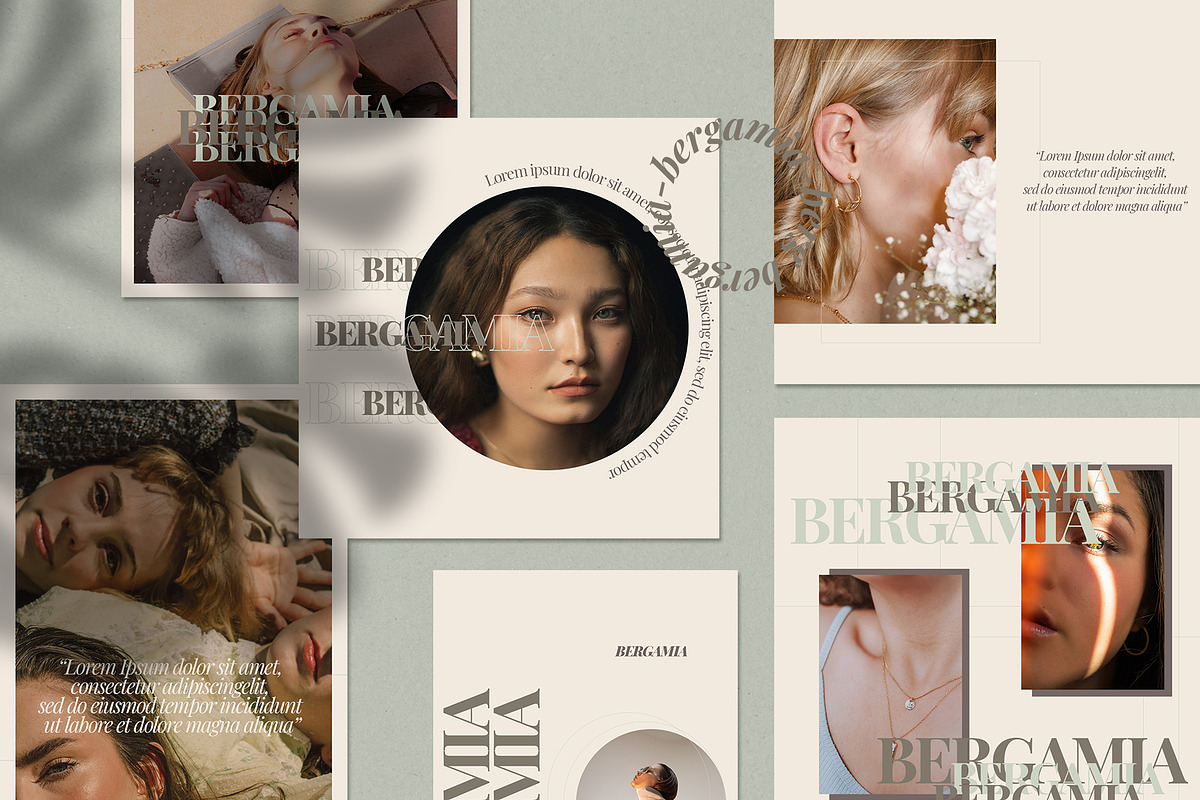 BERGAMIA Instagram Template, a Social Media Template by Compaq_Creative (Photo 2 of 10)