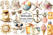 Creamy Summer Sublimation Clipart, an Illustration by OK Design (Thumbnail 1 of 5)