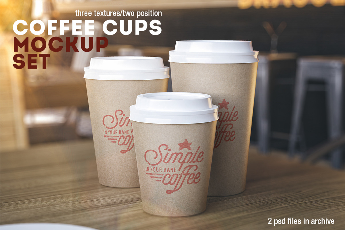 Coffee Cups Mockup, a Cups & Container Mockup by Best Pixels™ (Photo 1 of 4)