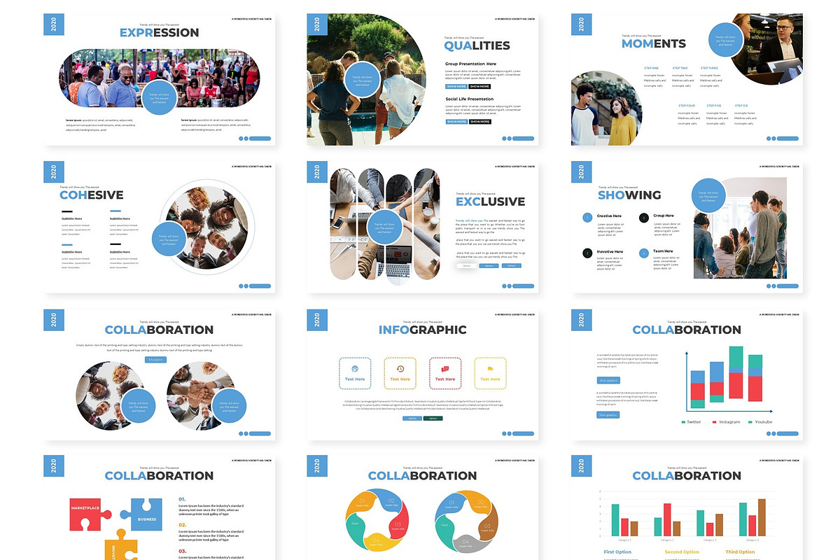 The Team - Powerpoint Template, a Presentation Template by AQR Studio