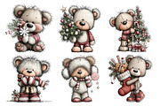 Whimsical Christmas Teddy Bear PNG, an Animal Illustration by Creative Art (Thumbnail 6 of 6)