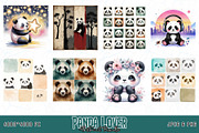 Panda Lover T-shirt Design Bundle, an Object Graphic by Sofia's Fashion (Thumbnail 2 of 3)