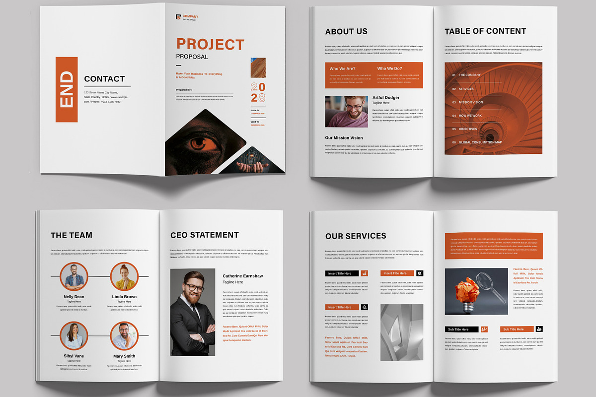 Project Proposal Template Design, a Brochure Template by MightyDesign (Photo 2 of 6)