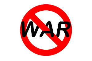 Red Isolated Not Allowed stop war sign, an Object Graphic by Vapi