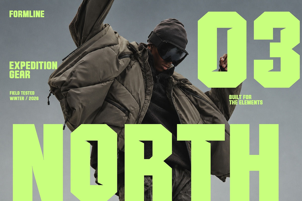Formline - Athletic College Display, a Sans Serif Font by HipFonts (Photo 13 of 14)