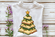 Books Christmas Tree Teacher PNG, an Illustration by CraftArtStudio (Thumbnail 2 of 4)